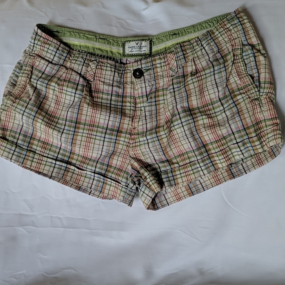 American Eagle Plaid Shorts
